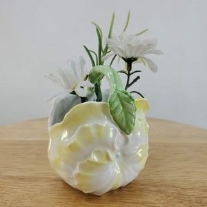 Vintage Mini Flower Porcelain Basket